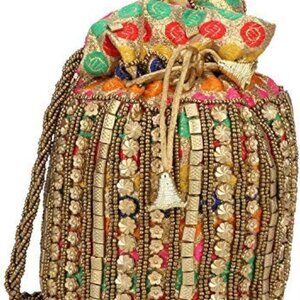 Indian Bag For Women - Potli Bag For Jewelry & Return Gifts